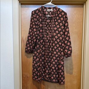 Natalie Martin Floral Black and Pink Dress